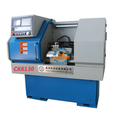 Pequeña máquina del torno del CNC de la cama plana de China con C-AXIS para el metal que da vuelta al torno del CNC